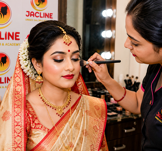 Bridal Makeup at Jorhat Jacline Unisex Salon